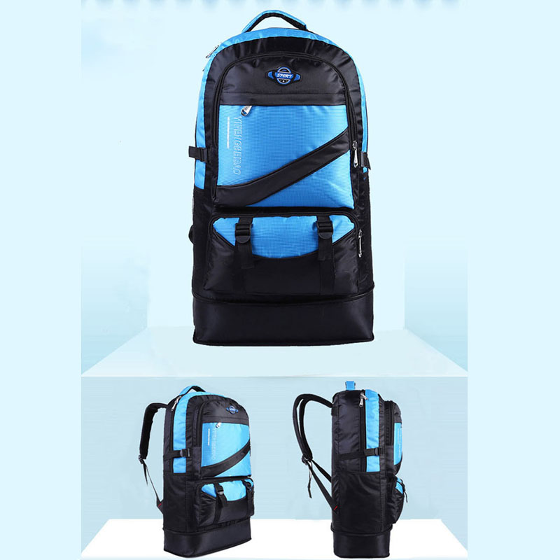 60L Waterdichte mannen Reizen Sport Tas pack Unisex Outdoor Wandelen Klimmen Camping Bergbeklimmen voor Mannelijke Rugzak