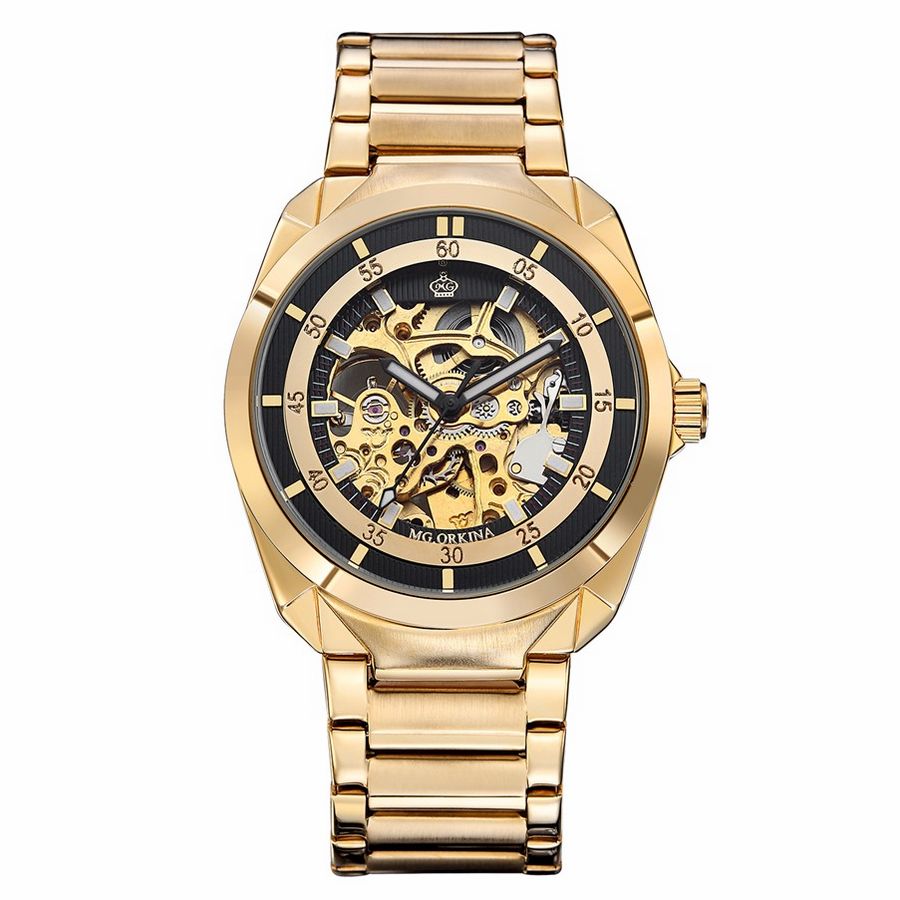 Orkina Mannen Horloge Luxe Mechanische Horloges Mannen Mode Skeleton Horloge Luxe Gouden Heren Horloges Automatische reloj hombre relogio: same as the picture1