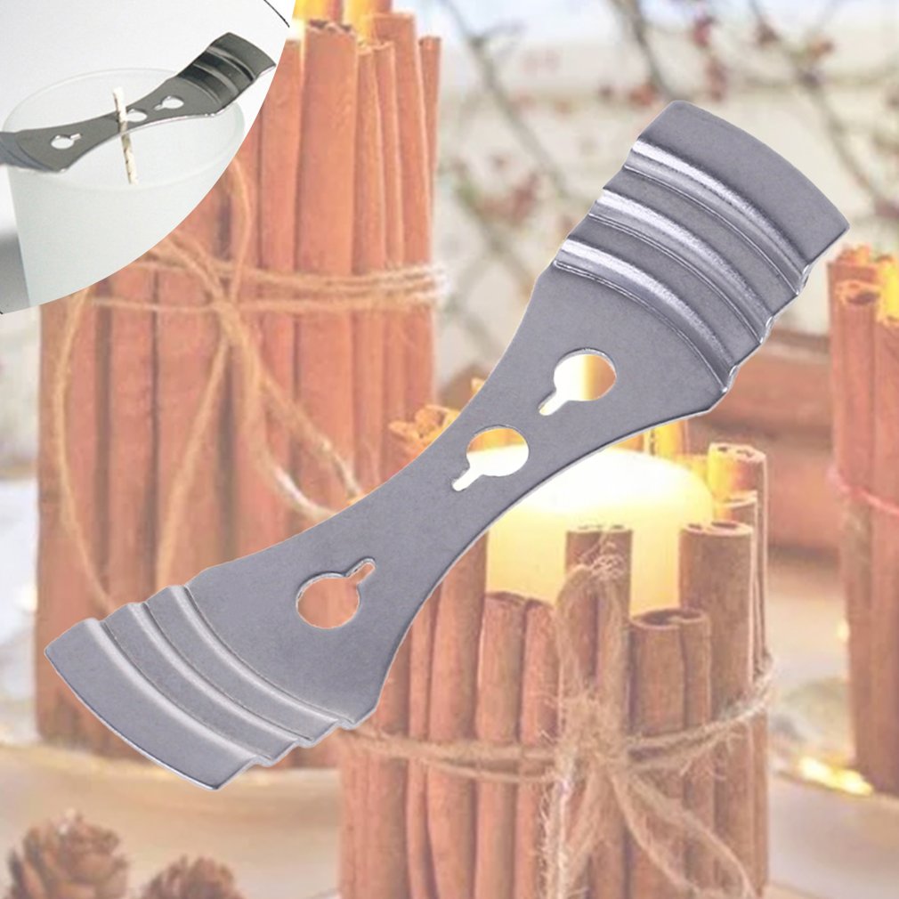 Soporte para mechas de vela de Metal, dispositivos de medición para fabricación de velas, soporte para mechas DIY, suministros para fabricación de velas de tres orificios