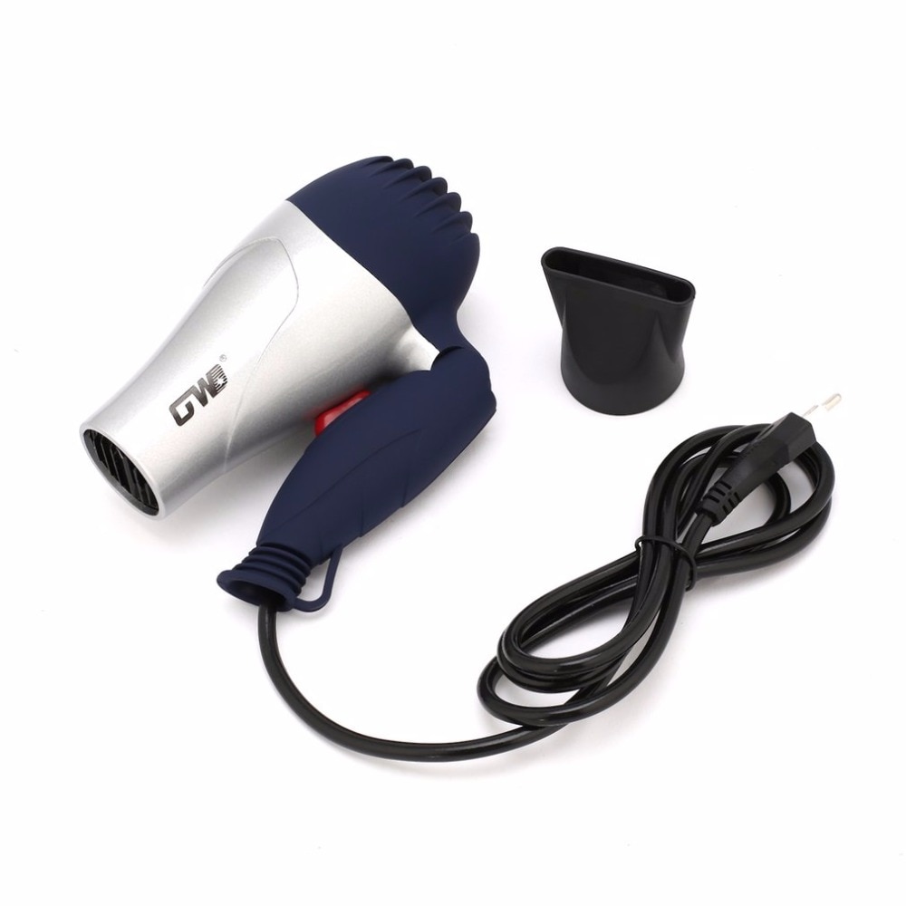 1500W Mini Size Foldable Hair Blower EU Plug Traveller Household Electric Hair Dryer With Collecting Nozzle Low Noise Hairdryer