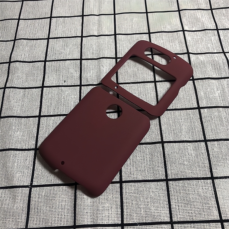for Motorola Moto Razr 60 50 40 Ultra Razr3 5G Case Sand Matte Hard PC Full Protect Antislip Cover Folding Flip Shell: Microfiber / Blue