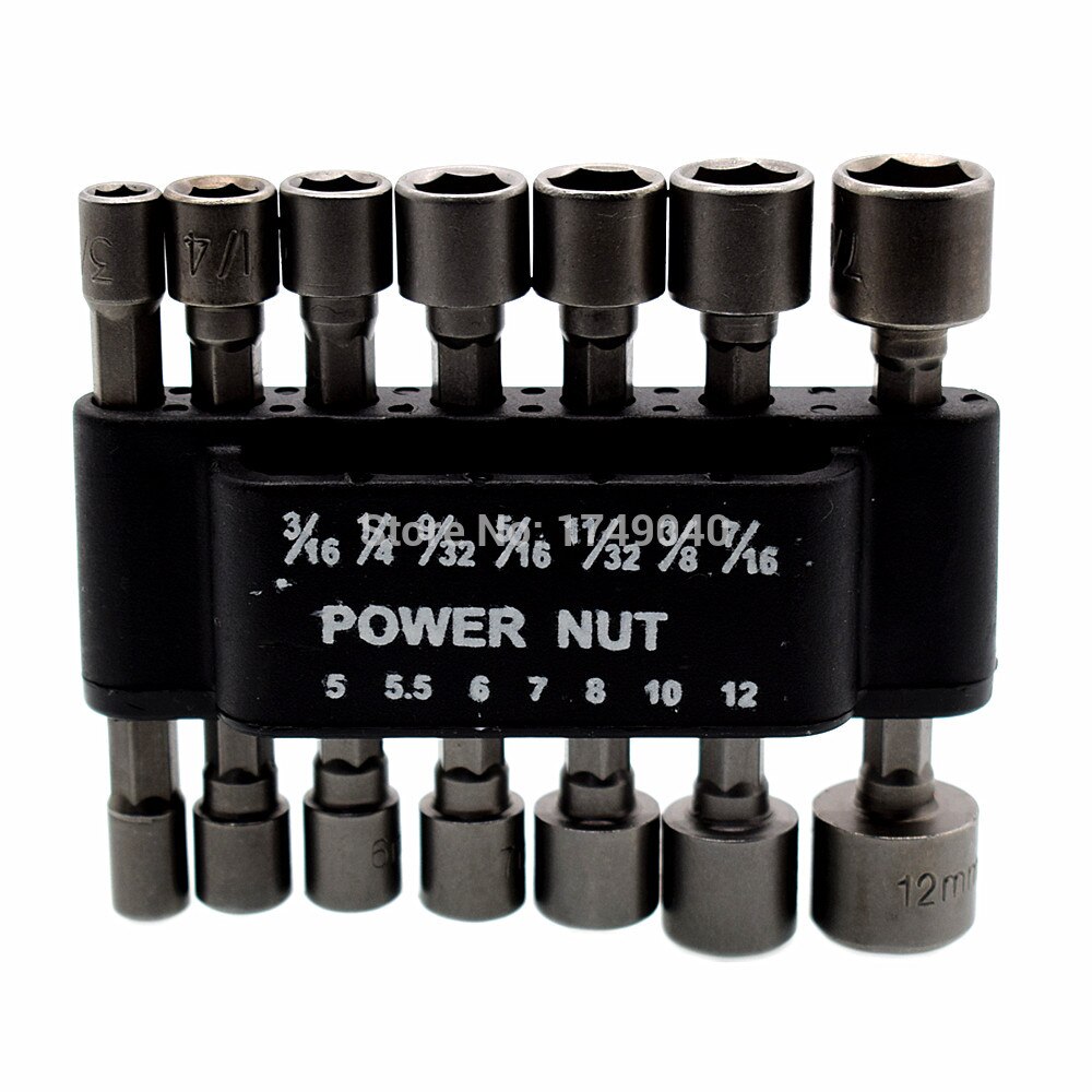 M13 Hex Magnetischer Muttern-Treiber – Steckschlüssel-Set Aus Chrom-Vanadium-Stahl, Für Bohrmaschinen & Akkuschrauber