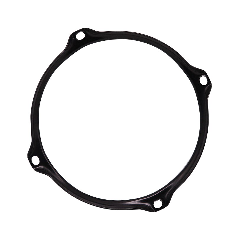 Cerceau de tambour de couleur noire, jante de tambour clair de 8 pouces, 4 trous, 6 pouces, 4 trous