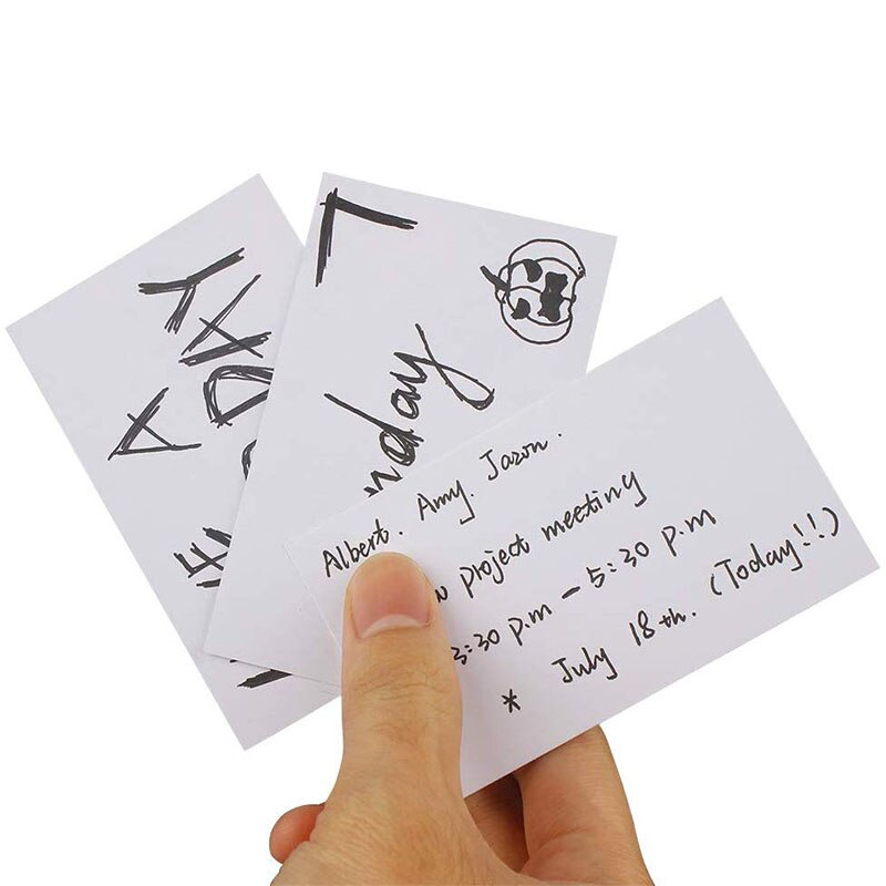 Business Card Paper 500-Count Index Cards Paper Blank Playing Paper Cards Name Cards Paper (White)