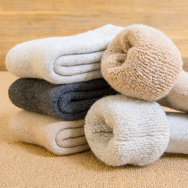 Style Real Woolen Thick Kids Socks Winter Soft Warm Baby Thermal Floor Socks Boy Girl Children Socks WZ02
