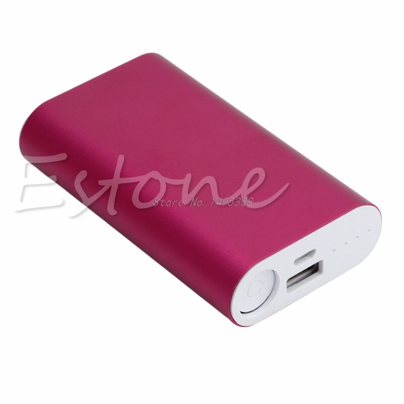 1 PC 2x18650 ładowarka 5V USB 5200mAh etui na powerbank zestaw pudełko DIY na telefon z GPS Whosale i Dropship: gorąco różowy