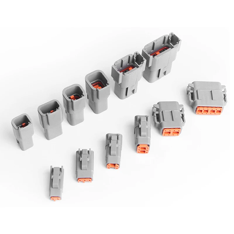 1/5set Deutsch DT Connettore 2/3/4/6/8/12 Pin Elettrico Impermeabile Femmina e Maschio Connettore Spina per Auto Motore