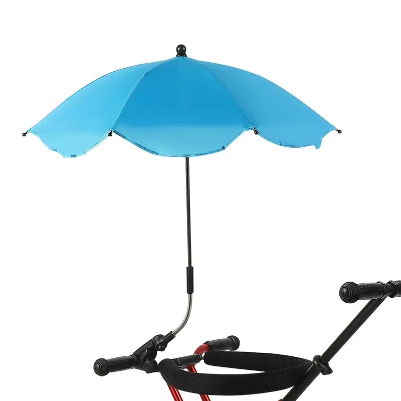 Universal baby car stroller umbrella, adjustable shade umbrella, uv sunshade for strollers, sun visor, portable sunshade item: Red