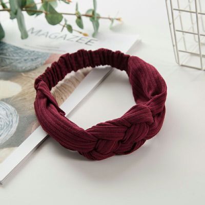 Citgeett chico niña giro diadema y lazo nudo de corbata Headwrap diadema aro: D