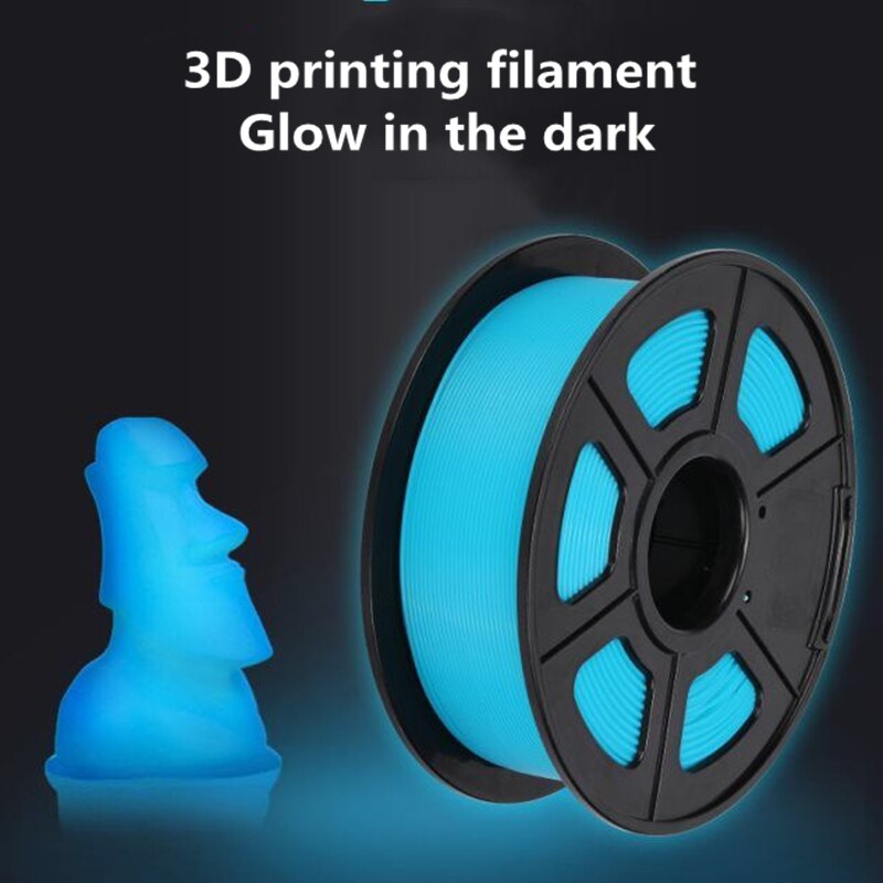 PLA PETG 3D Printing Filament Luminous 1.75 MM 1Kg Printer Glowing In The Dark Materials Green Blue RED BEST Fluorescence best