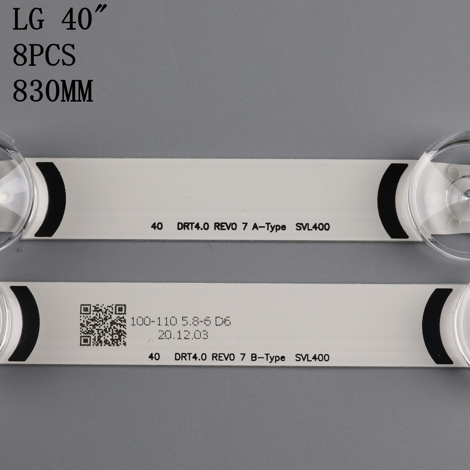 8PCS LED Backlight strip For LG 40"TV 40LF630V SVL400 HC400DUN-VCKN1-211X VCKN5-214X 40LH5300 INNOTEK DRT 4.0 3.0 40 6916L-0885A