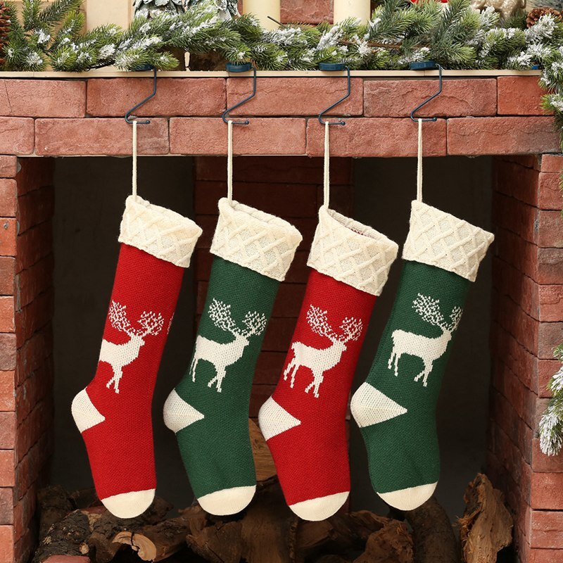 1pc julstrumpor hängande julgransdekoration prydnader år strumpor sport socksym