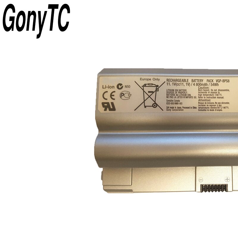 Original VGP-BPS8 6CELLS laptop battery FOR SONY VAIO VGP-BPS8 VGP-BPS8 VGP-BPL8 VGP-BPS8A FZ50B FZ90S