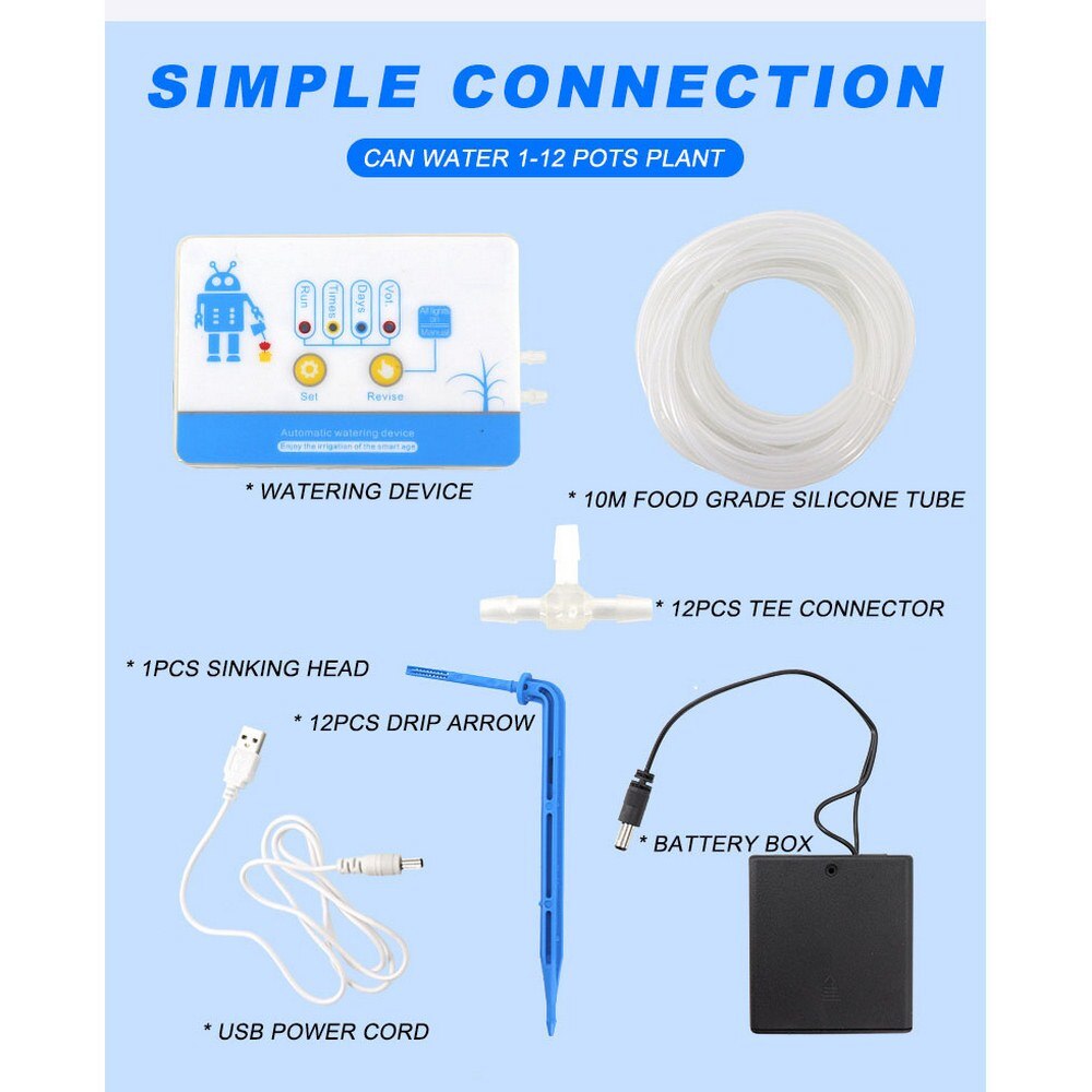 Magneetventiel Druppelirrigatie Agrarische Systeem Sproeisysteem Apparaat Intelligente Timing Sproeisysteem Apparaat Voor Huishouden Tuin