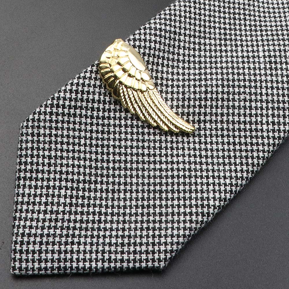 1 Piece Chrome Stainless Tie Clips Guitar lizard Dinosaur Bird Sword Pen Shape Tie Clip for Men Necktie Clips Pin For Mens: 15