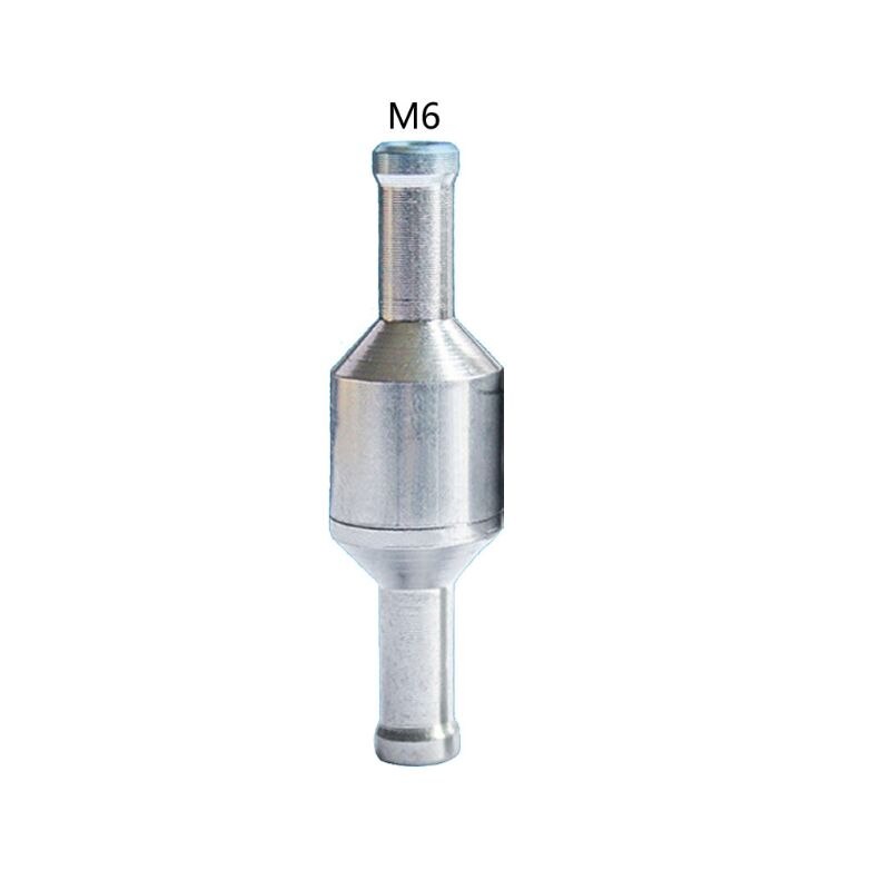 Válvula de retención de combustible unidireccional para coche, manguera de vacío de gasolina de aleación de aluminio, 6/8/10/12mm, sin retorno, aceite, bombas de agua: M6