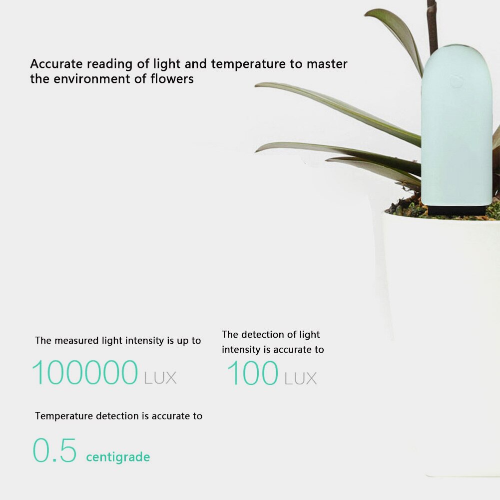 Bluetooth Soil Detector Nutrient Water Sunlight Tester Sensor for Plants Flowers Soil Moisture Tester Humidimetre Meter