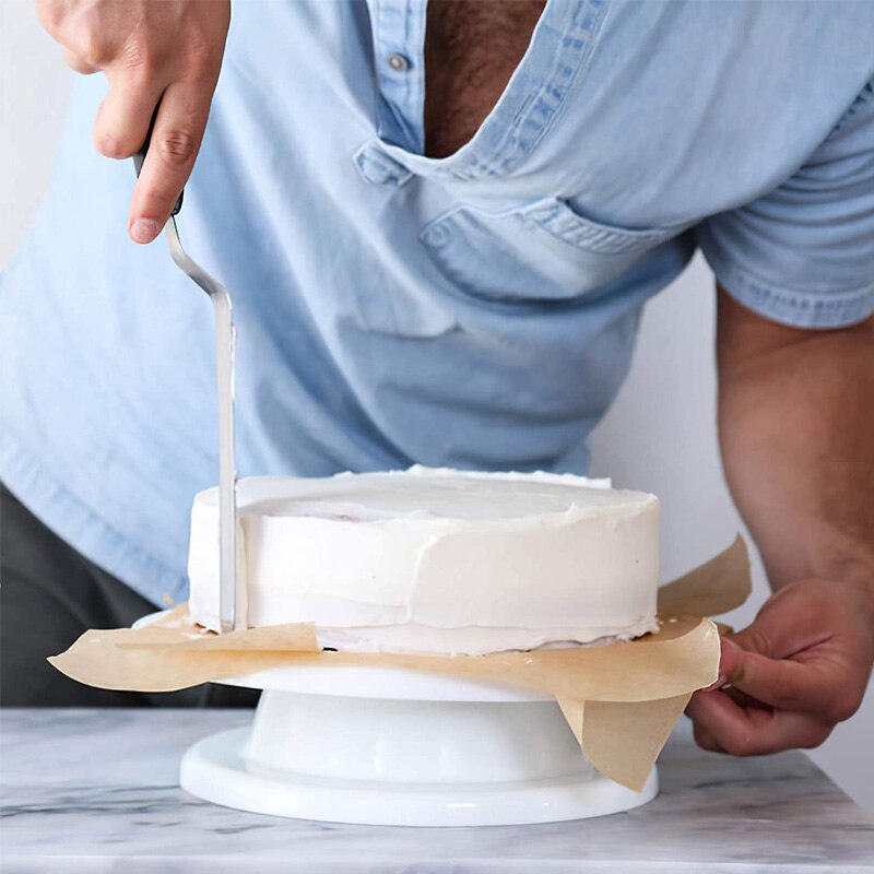 Plato giratorio antideslizante para pasteles, Soporte redondo para cocina, herramientas para hornear, masa de pastelería, herramientas de decoración de pasteles, espátula para glaseado