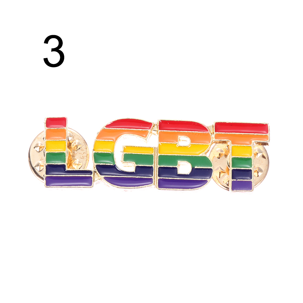 LGBT Regenbogen Homosexuell Broschen Weißblech Abzeichen Revers Denim Hütte Broschen Kleidung Kragen Stift Männer Frauen Schmuck Zubehör: 3