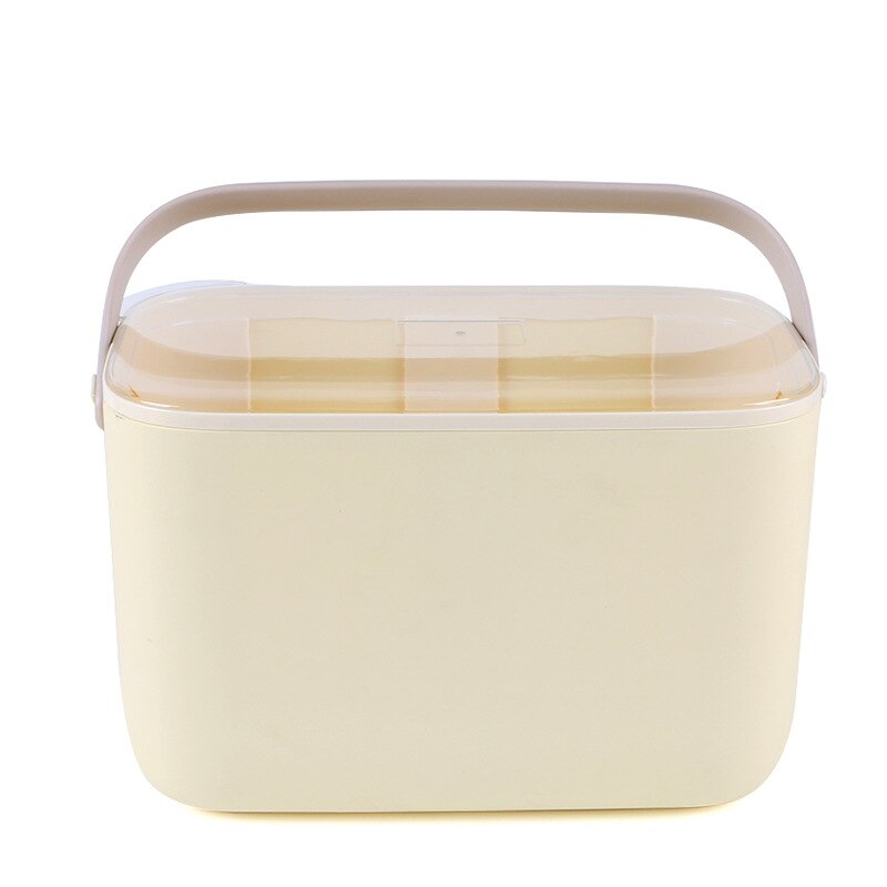 Baby Bottle Storage Box Drying Rack Multifunctional Portable Anti Dust Bottles Plastic Dry Case for Home Kitchen Baby Supplies: Beige