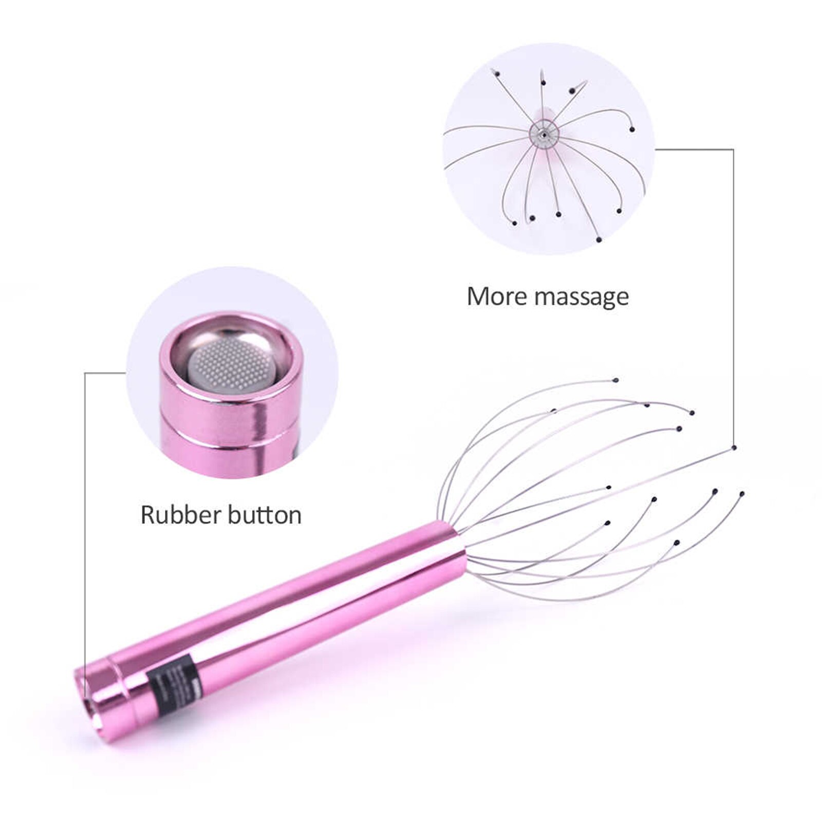Head Massage Electric Scalp Massager Portable Head Scratcher Massager Handheld Scratcher for Head Relaxing Scalp Massage Tools