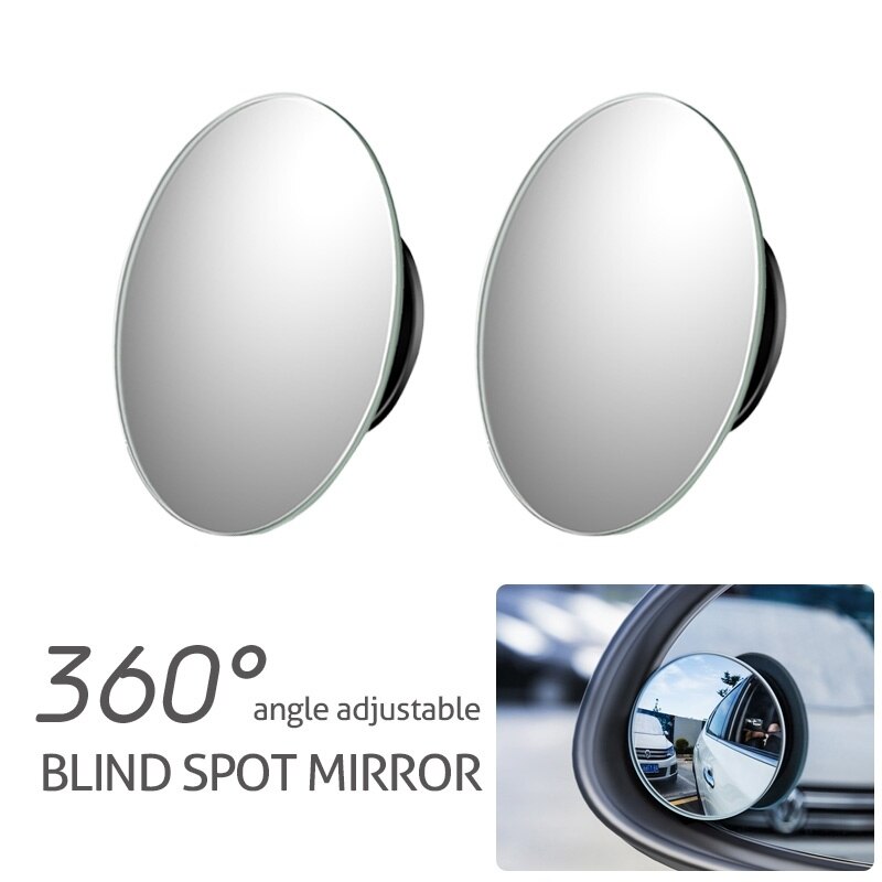 2 pcs Volledige Hoek Verstelbare Auto Blind Spot Spiegels Zelfklevende Veiligheid Achteruitkijkspiegel Rijden Extra Spiegel