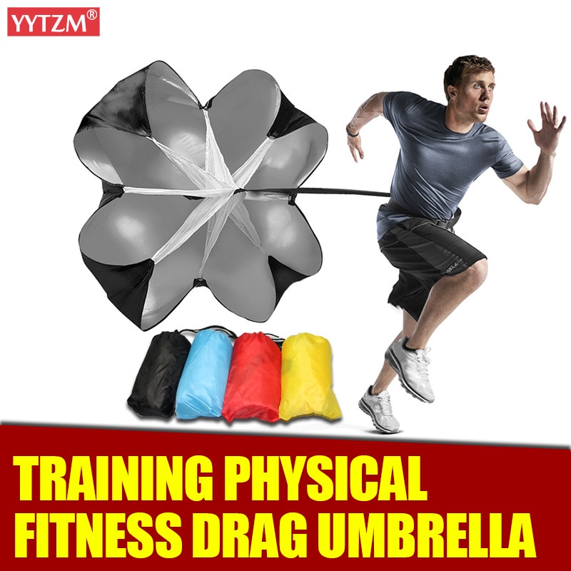 Fußball drag regenschirm Speed Training Laufen Drag Festigkeit Fitness Ausrüstung Track Bereich Leistung Geschwindigkeit Rutsche widerstand Fallschirm