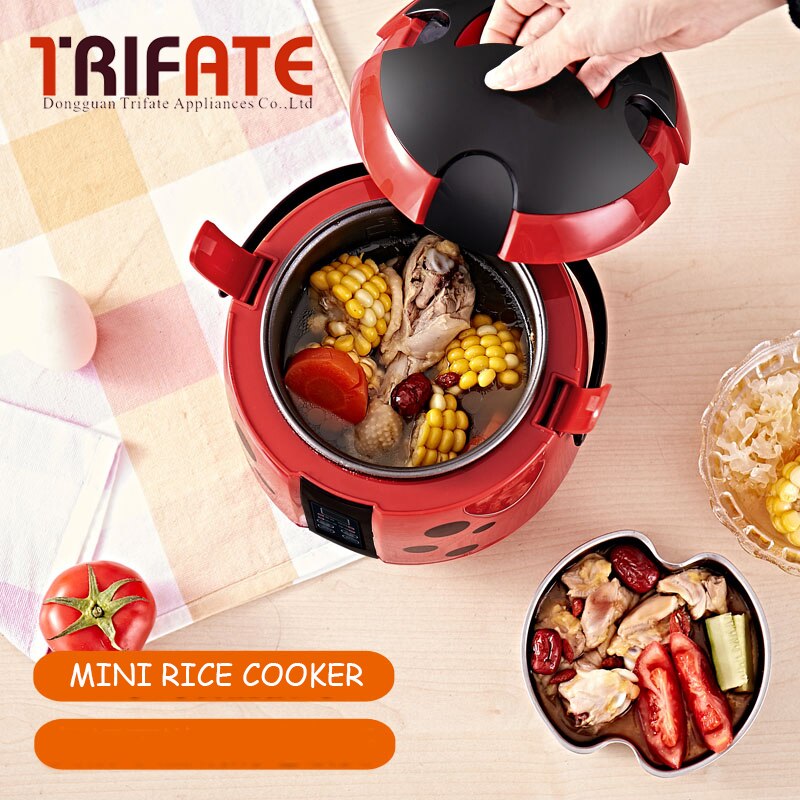 MINI Cute 220v multifunctional student single people small automatic mini cooker for 1-2 people electric mini rice cooker