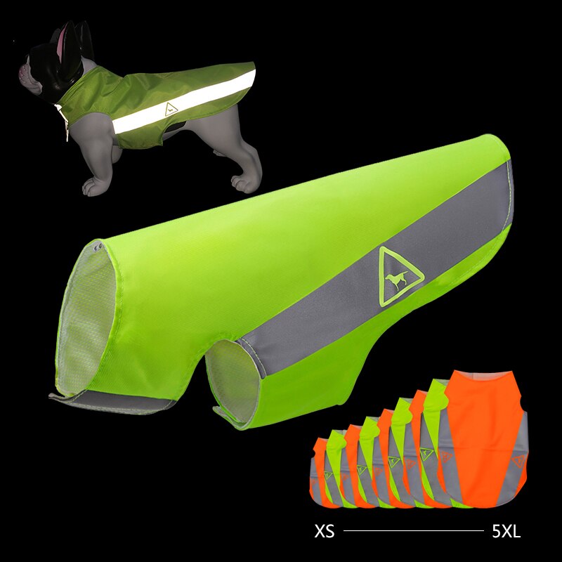 Reflective Dog Vest Clothes Night High Visibility Puppy Safety Waterproof Costumes Medium Large Dogs Outdoor Rescue Work Clothes