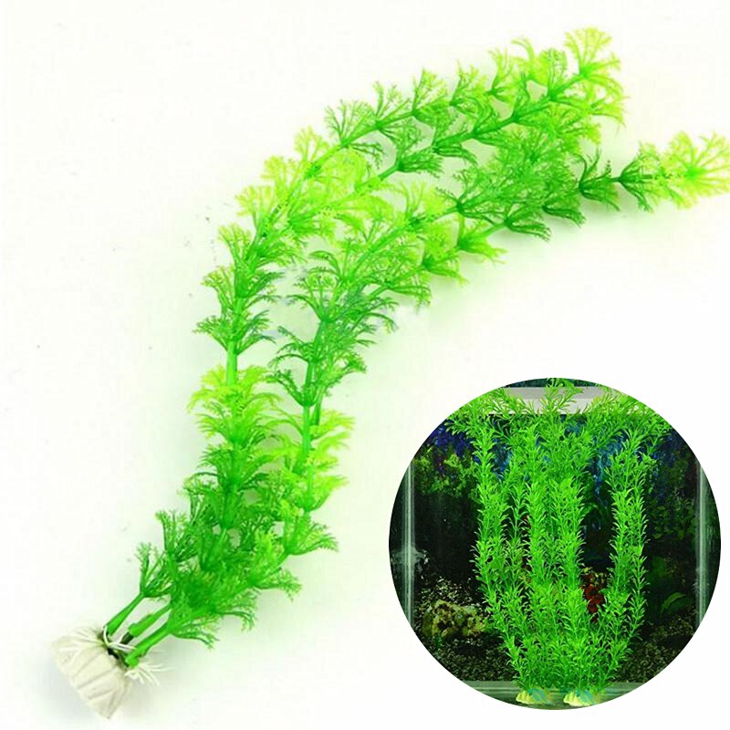 Bedste pris kunstig akvarie plante dekoration akvarium dykbar blomst græs ornament 10 stile valgfri 10-30cm
