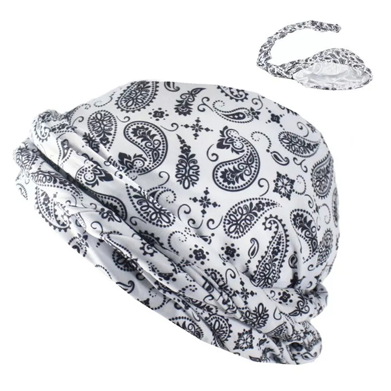 Men Women Paisley Print Headscarf Pirate Hat Outdoor Sport Cycling Bandana Sweat Absorbant Muslim Turban Bohe Style Head Wrap: Pink