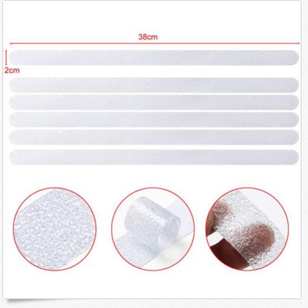 12 Pcs/6 Pcs Anti Slip Bad Grip Stickers Antislip Douche Strips Vloeren Veiligheid Strips Vloeren Veiligheid Tape mat Pad Pvc Anti Slip