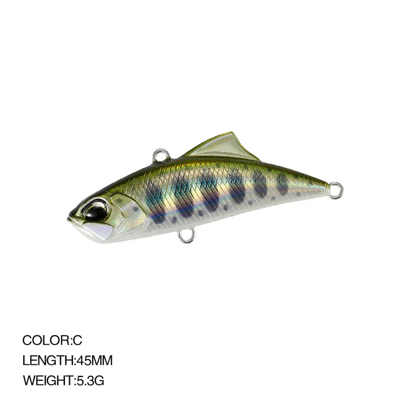 Señuelos de pesca VIB japoneses, punta de lanza, vibración RYUKI 45S, señuelo para verano e invierno, cebo Artificial, tropas, aparejos, accesorios para Lucio: Rojo