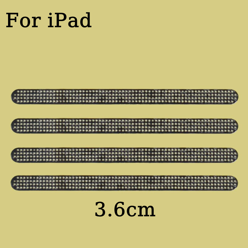 Universal- Metall Staubdicht Telefon Netz Anti Staub Gittergewebe Aufkleber Abdeckung Für iPad Profi Mini Apfel iPhone 13 12 11Profi XR hörer Netze: 4Stck Schwarz-iPad