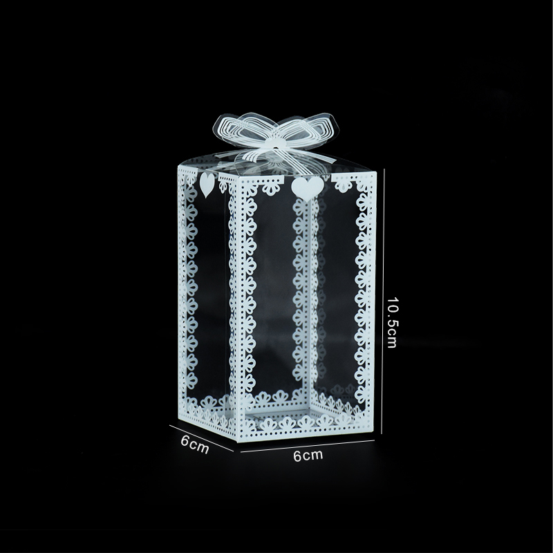 PVC Transparent Box Clear Plastic Packaging Box Wedding Party Favors Chocolate/Candy Box Souvenir Display Case Multi Sizes: Olive