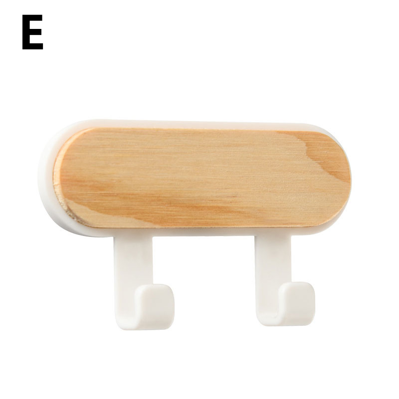 Wood Key Holder Hat Scarf Storage Organizer Strong Key Ring Rack Phone Hooks Clerk Housekeeper Wall Mounted Hangers: 05