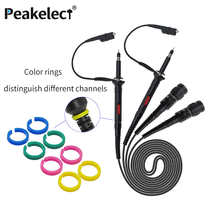 Peakelect P1260D Multimeter Test Leads kit + Oscilloscope Probes + BNC Test Leads Replaceable Multi-function Test Accessories