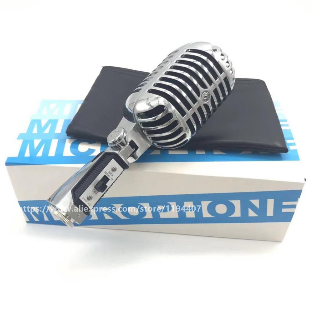 Professionele Metal Classic Retro Dynamische Microfoon Vintage Vocal Mic Voor 55SH Serie Ii Bar Zingen Launchpad Dj Karaoke Systeem