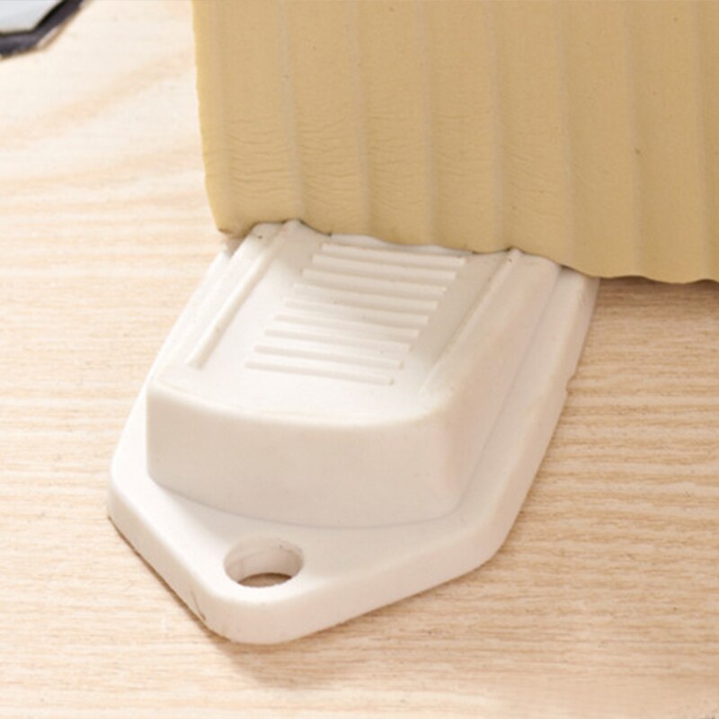 Door Stops Non-Slip Black Wedge Shaped Rubber Door Buffers for Office Home America Floor Door Stopper Livingroom Accessories