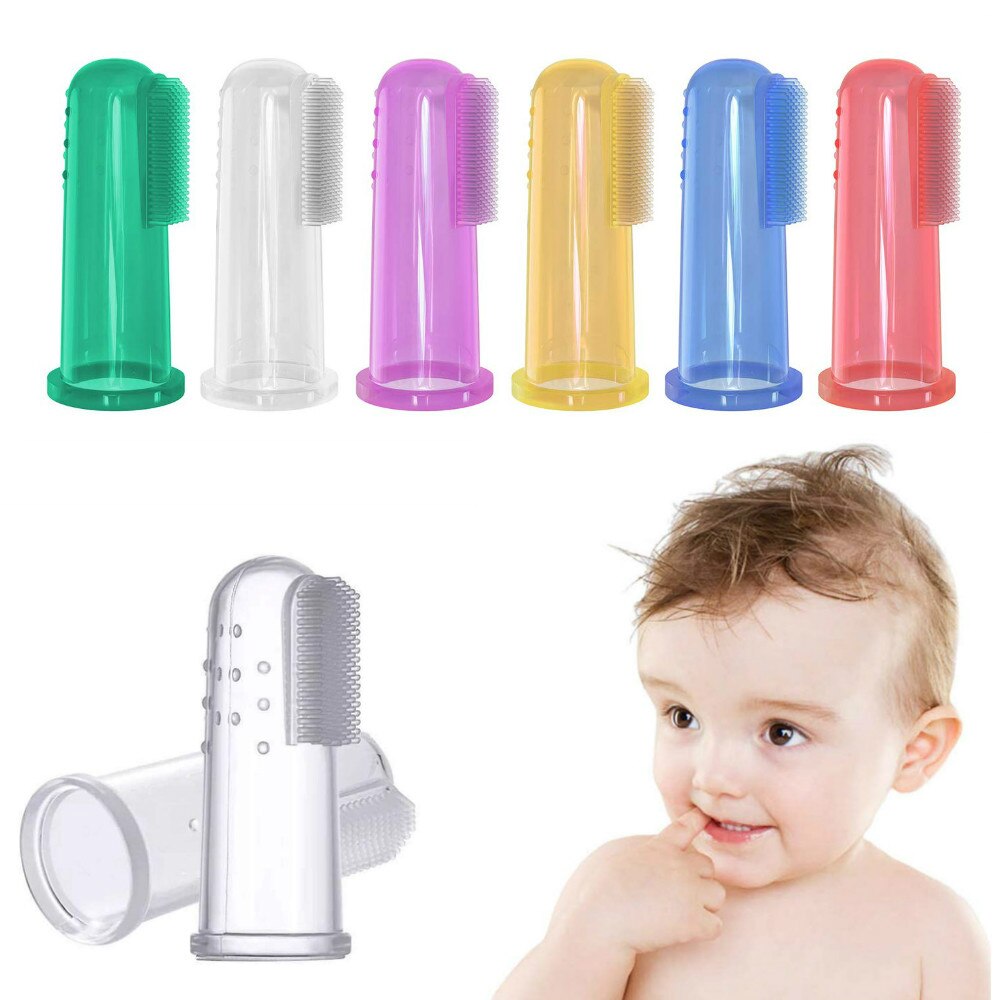 Baby Vinger Tandenborstel Siliconen Tandenborstel Baby Peuter Kinderen Borstel Tand Eerste Vingertop Tandenborstel Schoonmaken Care Tool