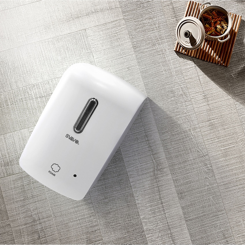 SVAVO 1000ml Automatic Foam Soap Dispenser Wall Mounted Infrared Smart Sensor Bathroom KitchenShower Shampoo Foam Soap Dispenser