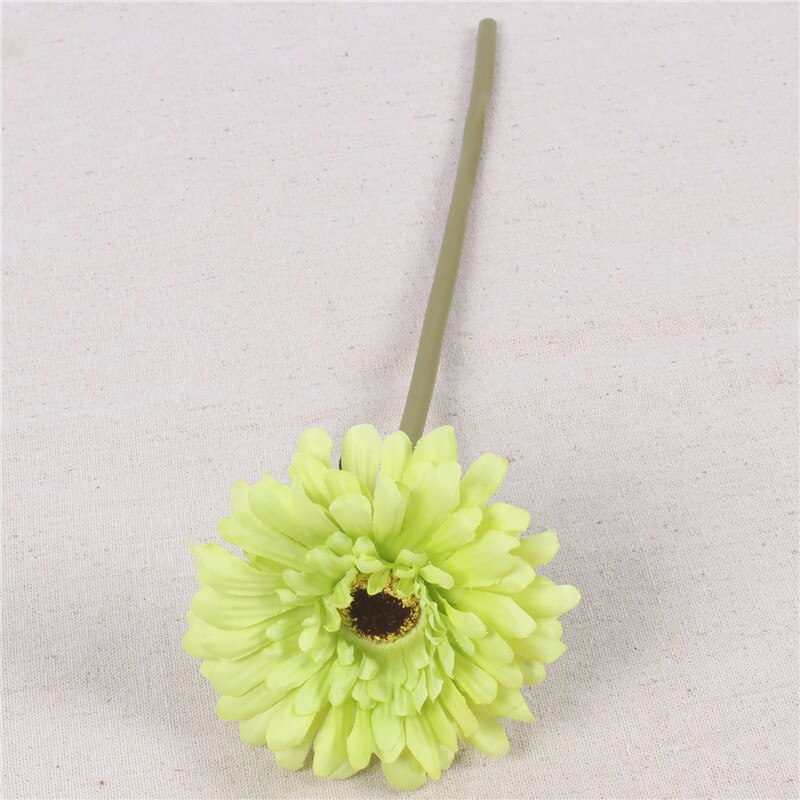 1PCS African chrysanthemum flower wedding flower artificial flower silk flower decoration for home table accessorie: Army Green