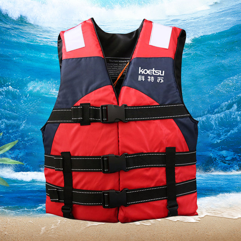 Portable Swim Jacket Adjustable Swimming Life Vest Water Sports Safety Vest for Snorkeling Swimming Kayaking Boating