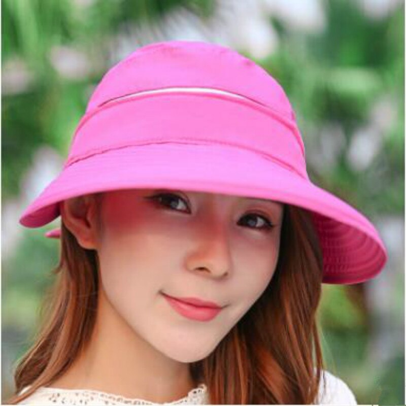 Viseras de verano de primavera a la , gorras plegables de ala ancha para el sol, sombreros de playa removibles para mujeres, sombrero femenino Femae Panamá