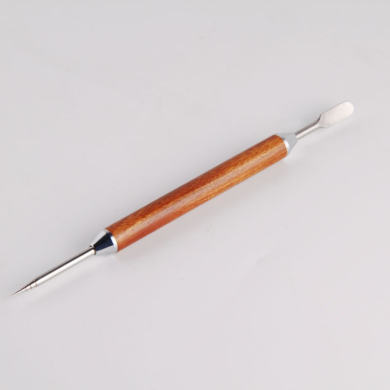 1pcs Espresso Coffee Decorating Latte Art Pen Tamper Needle Rosewood handle High Carved Fancy Coffee Mixer Tool