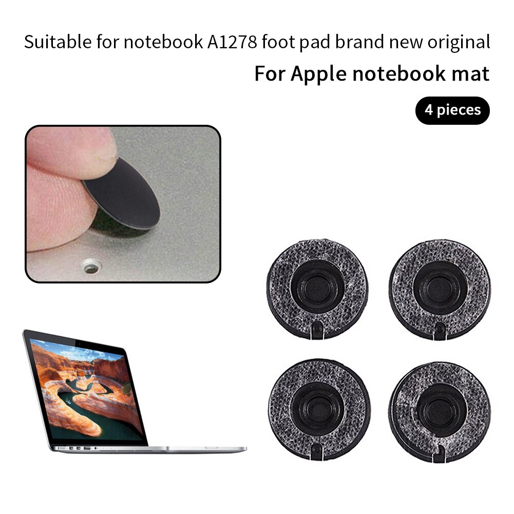 4x Laptop Bottom Foot Pad Replacement Feet Base for MacBook Pro A1278 A1286 A1297
