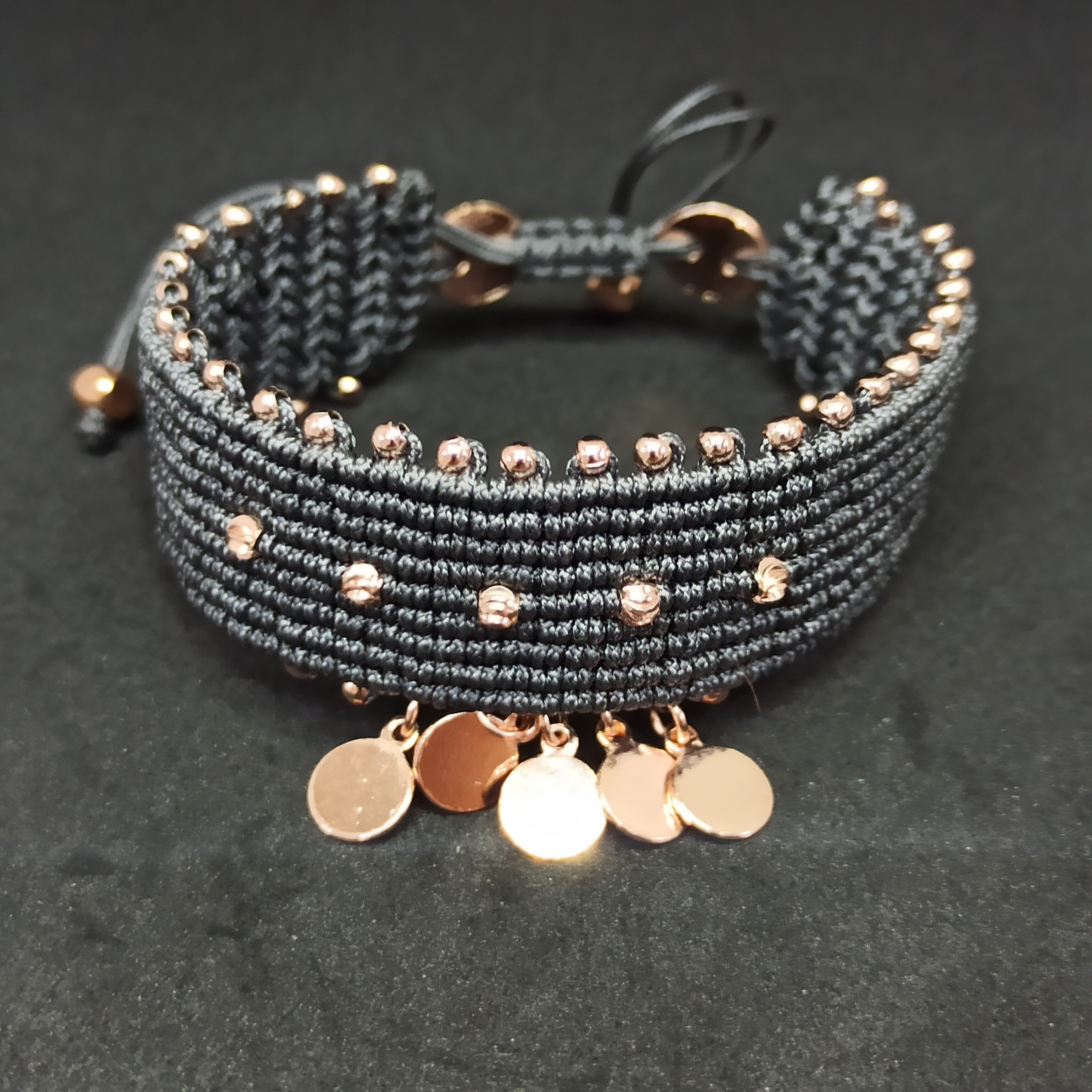 EL YAPIMI PARACORD İP ASANSÖRLÜ AYARLANABİLİR BİLEKLİK ÖZEL YAPIM KADIN BİLEKLİK MODA TAKILAR KIZLAR GRİ İP BUJİTERİ