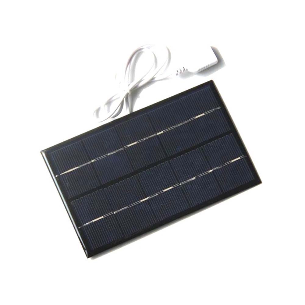 Draagbare 2W 5V Usb Solar Panel Charger Panel Usb-poort Voor Mobiele Telefoon Reizen AUG889