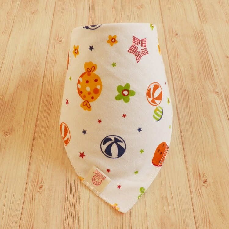 Bomuld baby hagesmæk kærlighed hjerte tørklæde sød ugle børn krave børn drenge piger halsvarmere tørklæder 3pc pr sæt trekant hagesmække: Slik hagesmæk