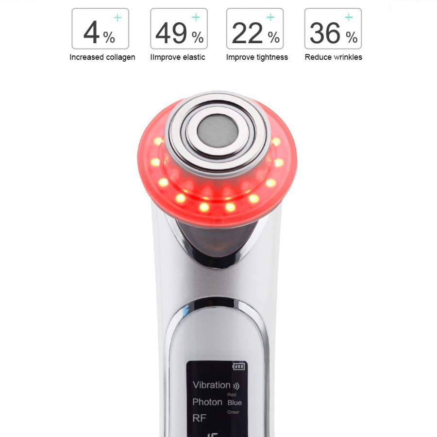 Phototherapy RF Skin Rejuvenation Face Import Export Beauty Machine Instrument (White)